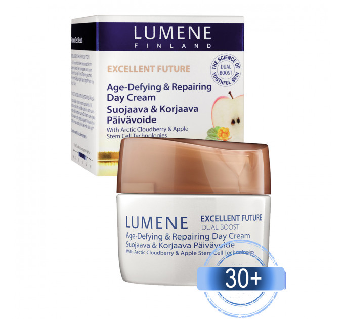 LUMENE (Люмене) Excellent Future Dual Boost Age-Defying & Repairing Day Cream дневной крем восстанавливающий против старения кожи